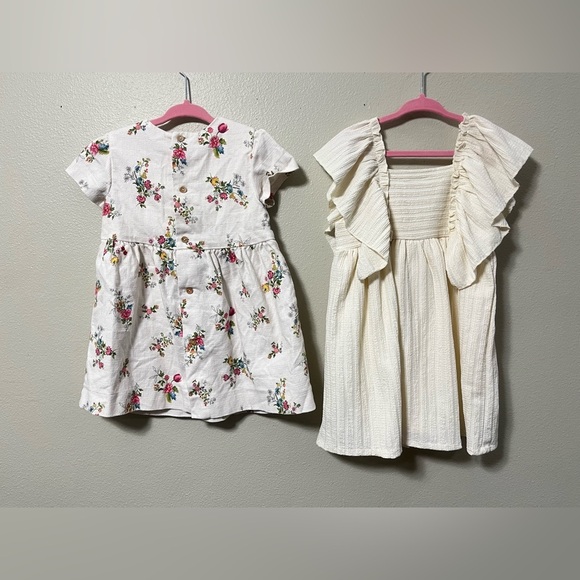 ZARA Kids Dress Toddler Girl  bundle of two Sz 3-4 yesrs - Picture 2 of 6